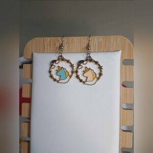 3/$8 Unicorn Rainbow Star Earrings Jewlery Womens Teen Girls